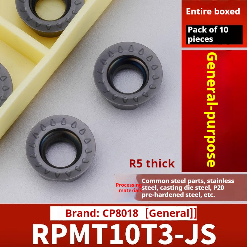 2042-CNC milling inserts, RPMW carbide R5 machining center, R4 milling machine, R6 milling inserts, RPMT round cutter cutters Shandong Denso Pricision Tools Co.,Ltd.